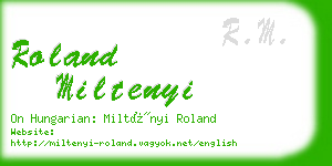 roland miltenyi business card